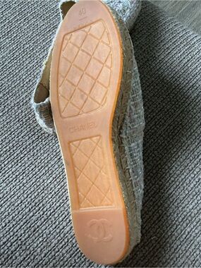 Women's Tweed Espadrille Flat in Light Multicolor